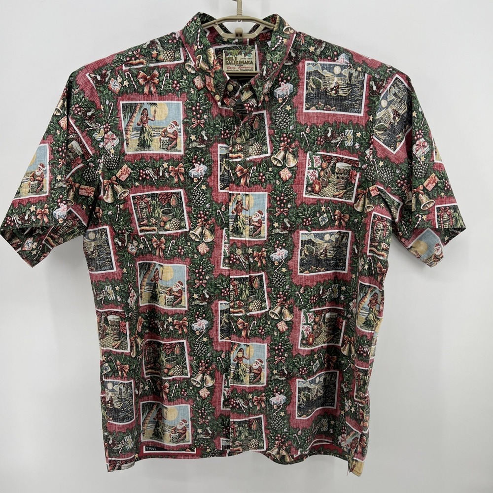 Reyn Spooner Mele Kalikimaka Shirt Mens XXL Christmas Limited Issue 2015 Reverse